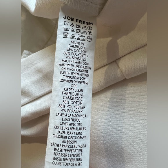 White Ankle Cut Pants Size 4 - Picture 10 of 10